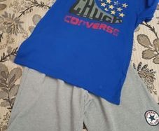 Converse Two-Piece Set Shorts and Tee Shirt Age 12 to 13, AV