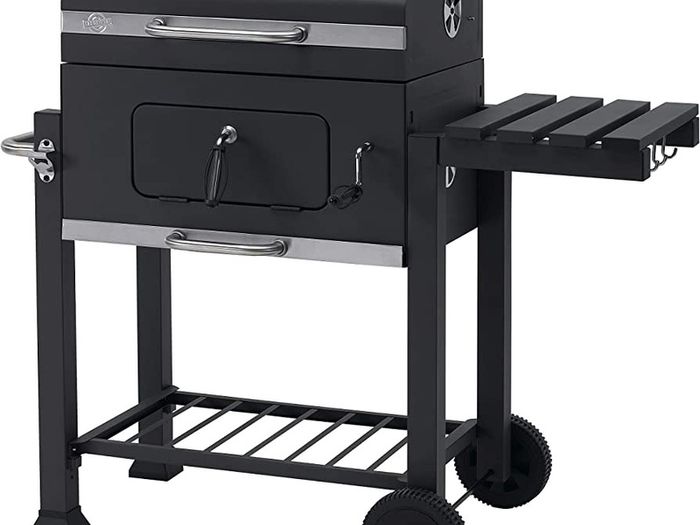 Grillwagen Toronto Click Charcoal Barbecue, Anthracite/Stainless Steel, 56 x 41.5 cm (FREE POSTAGE)