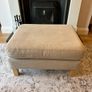 Cream Ottoman Footstool Image 2
