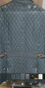 Mens quilted leather jacket