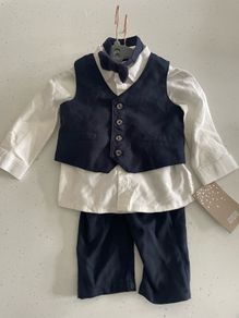 Mamas & Papas Baby boy navy suit