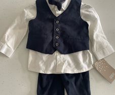 Mamas & Papas Baby boy navy suit