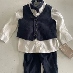 Mamas & Papas Baby boy navy suit