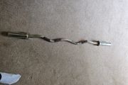 HIT Fitness 8kg Olympic EZ Curl Bar (2-Inch Sleeves)