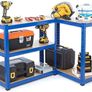 2 Bay Heavy Duty Steel Shelving Garage Racking Unit 150kg per shelf (5 Levels 1500mm H x 750mm W x 300mm D) Image 2