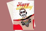 AEW Danhausen Very Nice Very Evil Birthday A5 Card, Perfect for gifts, occasions, or funny card for Pro Wrestling Fans
