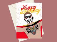 main image for ad AEW Danhausen Very Nice Very Evil Birthday A5 Card, Perfect for gifts, occasions, or funny card for Pro Wrestling Fans