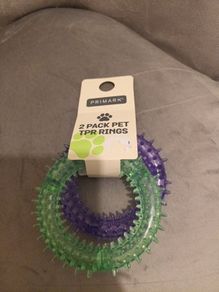 2 dental dog toys