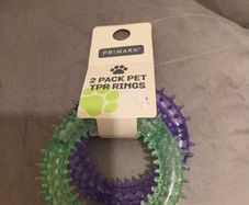 2 dental dog toys