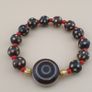 Vintage Himalayan Tibetan Circle Eye Circle Shape Agate & Beads Bracelet Image 10