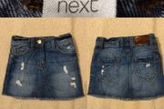 Next Blue Denim Skirt