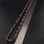 Antique Venetian Style Black Chevrons & Venetian WhiteHeart Beads Necklace Image 4