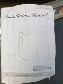 Glass/Chrome shower enclosure