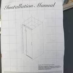 Glass/Chrome shower enclosure