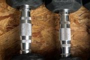 2x6kg ,2x4kg hex rubber dumbbells