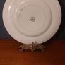 Fabulous Vintage Arklow Pottery Teal and White 9 Inch Wall Plate in an Unusual Landscape Pattern with a Castle Ruin Image 5