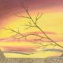 XL Acrylic Sunrise on stretched canvas Image 8