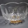 SALE!  KILLARNEY CRYSTAL Small Footed Bowl with 22 carat gold finishing Image 3