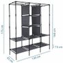 Large Fabric Wardrobe Free Delivery Image 4
