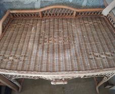 Wicker Console table