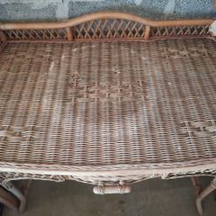 Wicker Console table