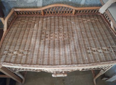 Wicker Console table