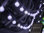 Solar Lights Outdoor Garden Lights Solar Powered 23ft 50 LED Fairy Lights 8 Modes Auto On/Off Outdoor Christmas Lights Waterproof Globe String Lights for Garden Gazebo Patio Party Xmas Tree