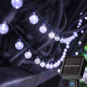 Solar Lights Outdoor Garden Lights Solar Powered 23ft 50 LED Fairy Lights 8 Modes Auto On/Off Outdoor Christmas Lights Waterproof Globe String Lights for Garden Gazebo Patio Party Xmas Tree