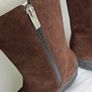 Designer Bally Women's Leather Suede Boots Image 4