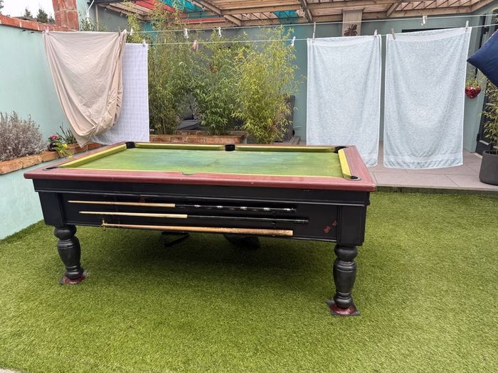 7' x 4' slate pool table