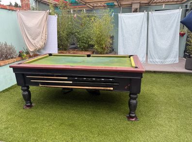 7' x 4' slate pool table