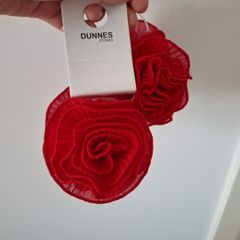 Red Rose Hair Clips