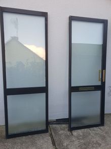 Sliding door and frame