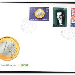1999 Ireland European Event: Euro, Sean Lemass & European Flags Stamps An Post First Day Cover (FDC)