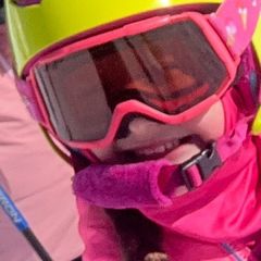ski helmet and goggles