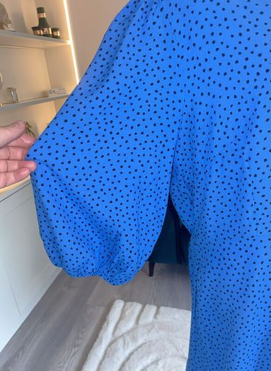 Ladies Vibrant Blue Polka Dot Dress from F&F