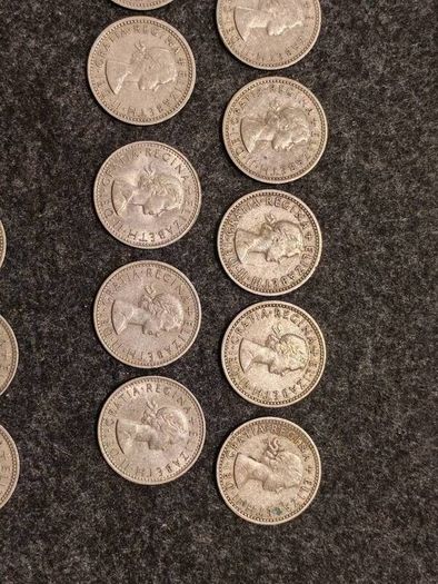 2x Full Date Sets British Sixpence 1953 to 1967  32 coins Elizabeth II