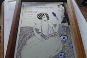 Vintage French mirror Eugene (de Londres) advertising
