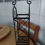 Black Metal Wrought Iron Wine Rack - Perfect New Condition Image 5