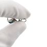 925 Vintage Sterling Silver Blue Crystal Pendant Image 7
