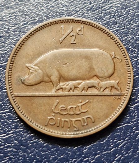 Ireland 1946 Half 1/2 Penny