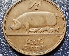 Ireland 1946 Half 1/2 Penny