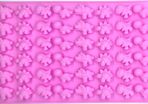 Silicone chocolate moulds with 48 miniature dinosaur shapes