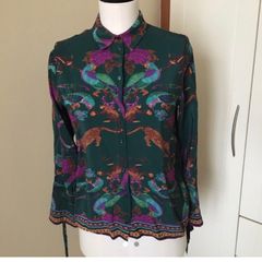 H&M printed blouse in size 10
