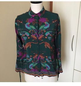 H&M printed blouse in size 10