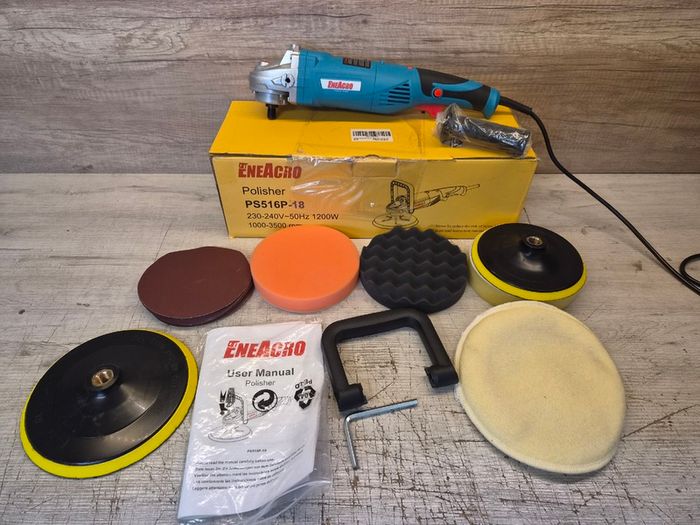 ENEACRO Polisher, Rotary Car Buffer Polisher Waxer, 1200W 180/150 mm