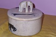 Hand carved African Soapstone Trinket box