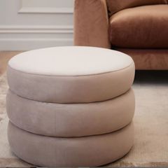 Meadows and Byrne Velvet Footstool