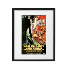 Framed Movie Print The Phantom of the Opera (1925) 40 x 50 cm