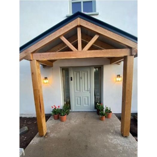 Custom Project Oak Beam Porch